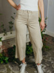 OAT NY High Wide Leg Crop Jeans in French Butter