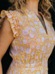 WVN. Starla Maxi Dress in Marigold Design