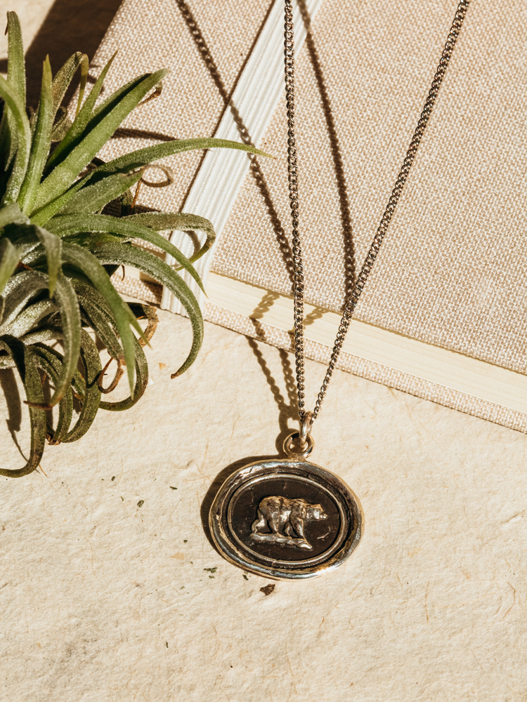 Pyrrha Mother Bear Talisman Necklace Show Pony Seattle