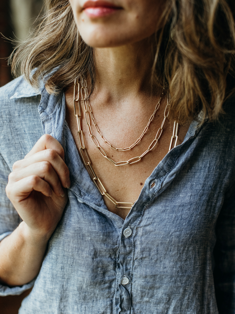 Twisted Paperclip Chain – Sadie Jo Jewelry Co.