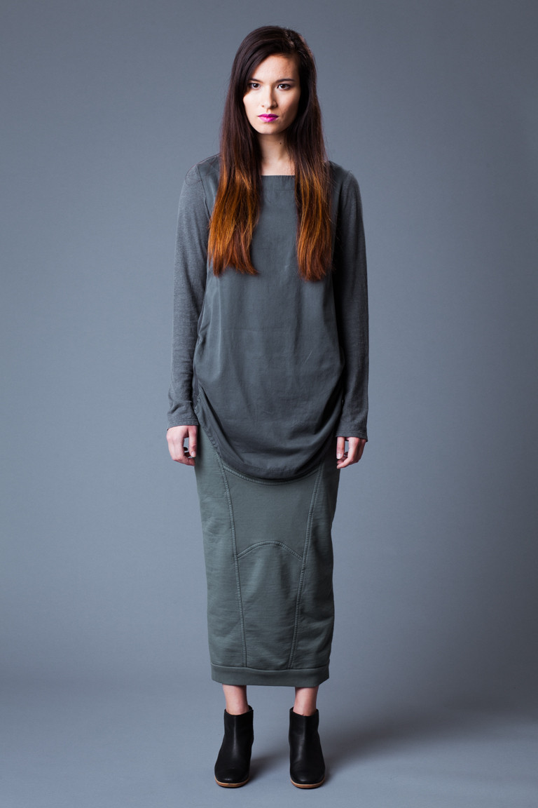 asymmetrical envelope skirt