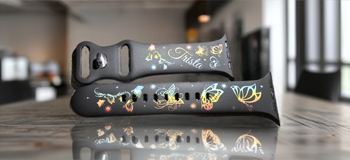 Custom Laser Engraved Silicone Apple Watch Bands Custom Laser Engraved Silicone Apple Watch Bands