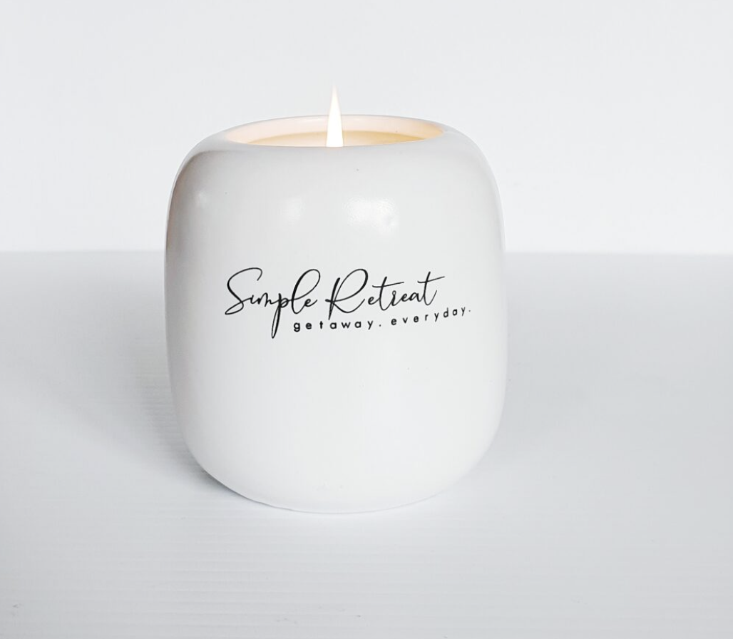 Lavender & White Tea Candle Hattie and the Wolf