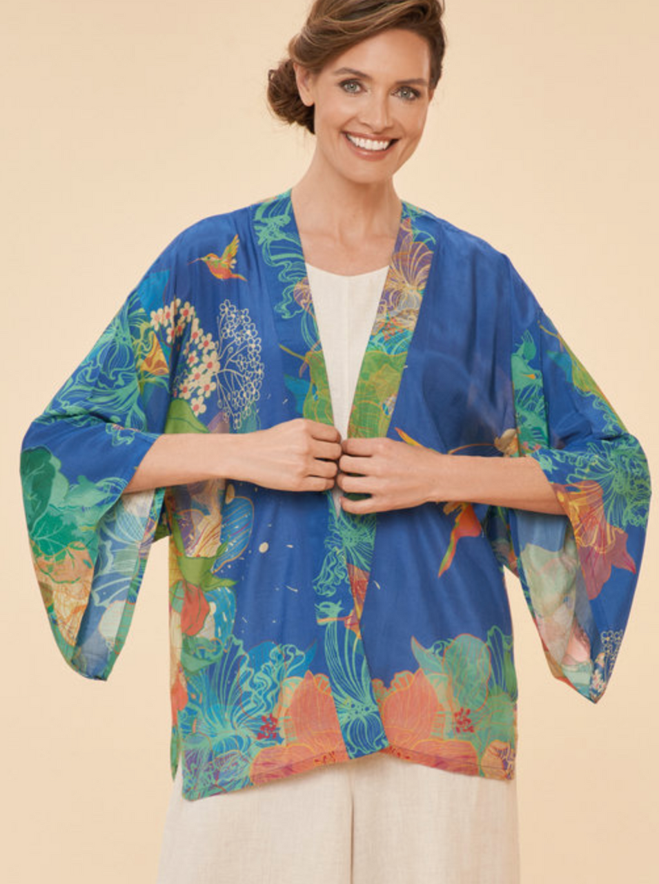 Kimono Jacket - Hummingbird - Hattie and the Wolf