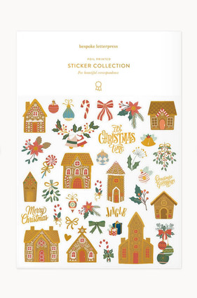 Gingerbread Houses Stickers Gingerbread Houses Stickers