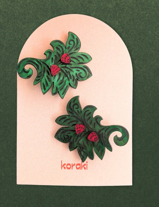 Strawberry Thicket Hair Clips Strawberry Thicket Hair Clips