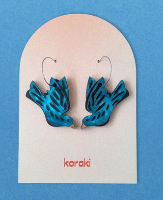 Bluebird Hoop Earrings Bluebird Hoop Earrings