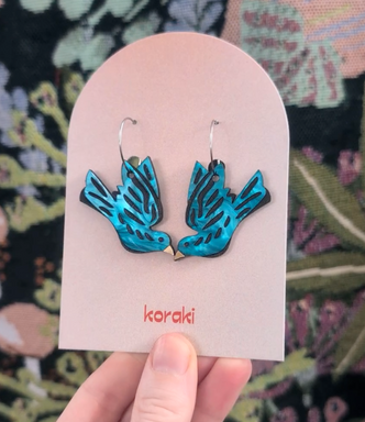 Bluebird Hoop Earrings Bluebird Hoop Earrings