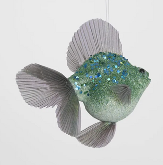 Seafoam Angel Fish Decoration