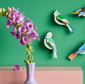 Forest Crest Birds Wall Art B6