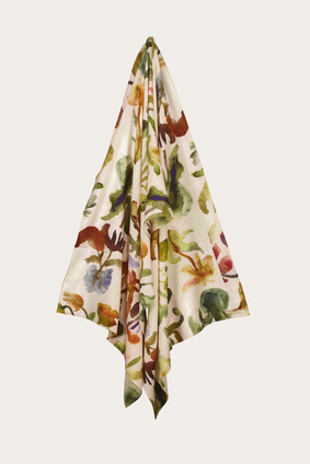 Wool Scarf - Watercolour Collage