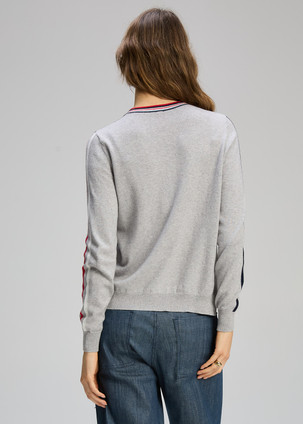 Stripe Spot Zip Up ZP8135