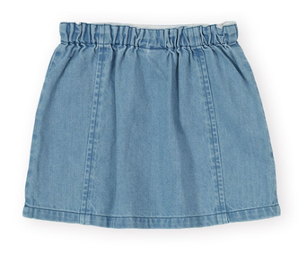 Wild Strawberry Chambray Skirt