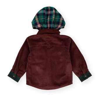 Corduroy Hooded Shirt
