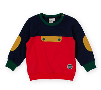 Colour Block Pocket Sweater
