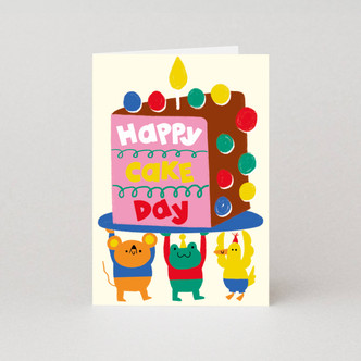 Cake Day Birthday Card | Happy Birthday Card | Kids Cards