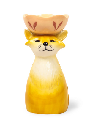 Retro Folk Foxy Vase