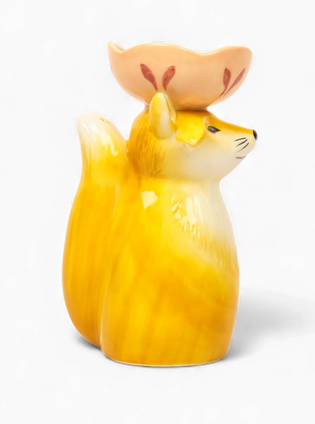 Retro Folk Foxy Vase