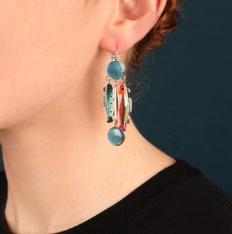 Blue Earrings 12782