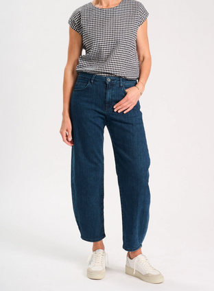 Greta Barrel Leg Denim Jeans