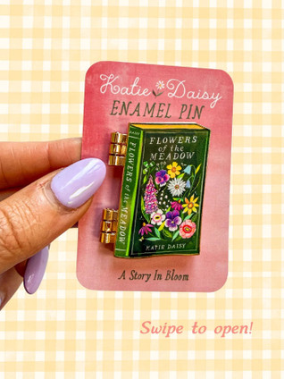 Interactive Flower Book Pin