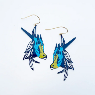 Pale Headed Rosella Earrings