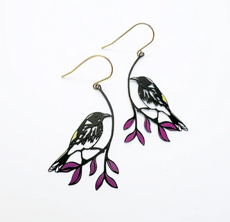 New Holland Honeyeater Earrings