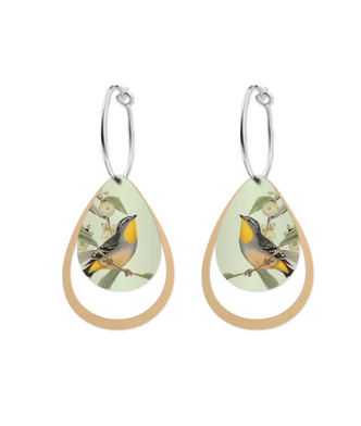 Layered Iconic Outline Drop Earrings
