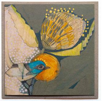 Dana Kinter Card - Blue Wren and banksia