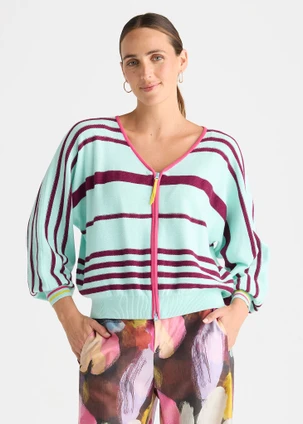Statement Zip Cardi - Breeze