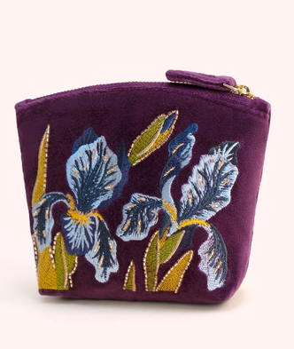 Velvet Mini Pouch - Iris