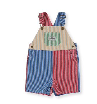 Burton Overalls - Patchwork Stripe