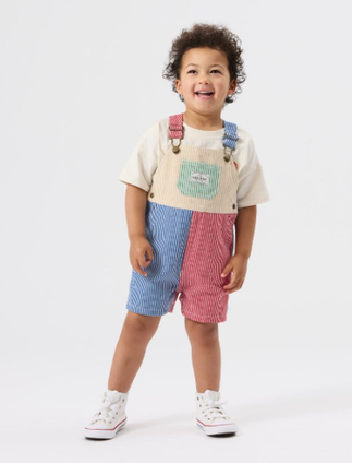 Burton Overalls - Patchwork Stripe
