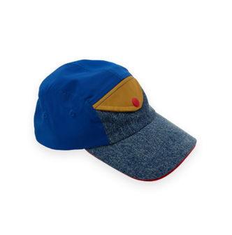 Colour Block Vintage Denim Cap