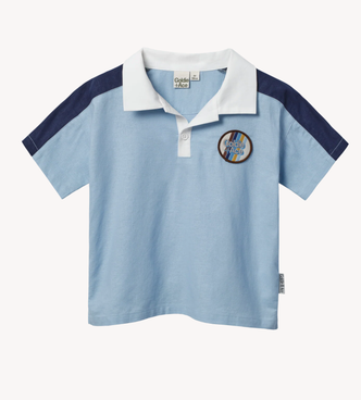 Panel Linen Blend Top