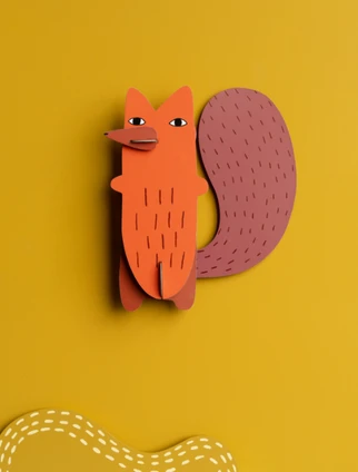 Cyril Squirrel Wall Art - Donna Wilson Creatures
