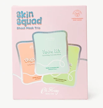 Oh Flossy skincare - Skin Squad Sheet Mask Trio