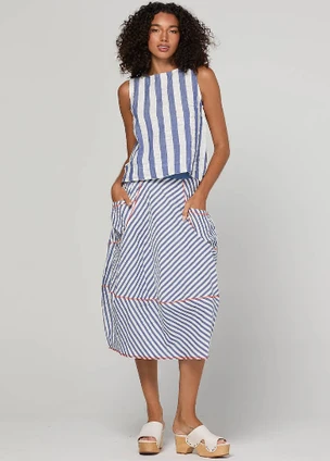 Guru Skirt - Ocean Stripe