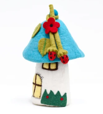 Fairies and Gnomes House - Blue Roof