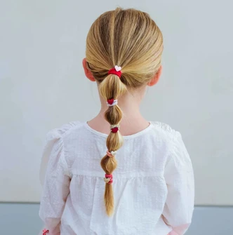 Teeny Heart Ties Red