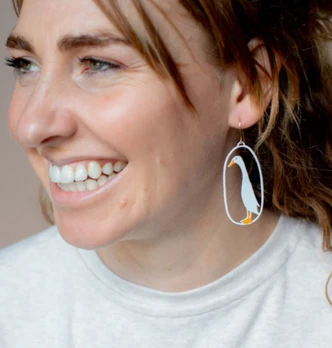 Runner Duck Earrings