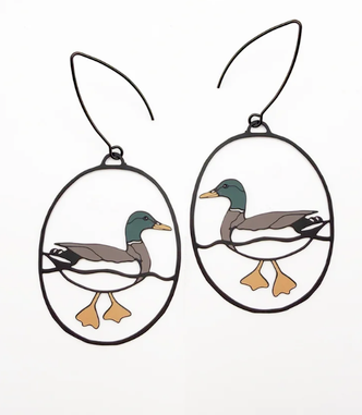 Mallard Duck Earrings