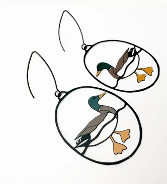 Mallard Duck Earrings