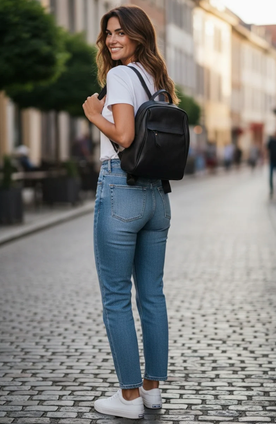 Jacqueline Petite Backpack - Black