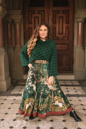 Wildheart Atelier Skirt w/ Pockets, Tassels & Unicorn