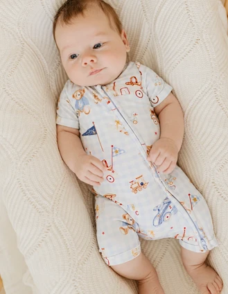 Toy Parade Zip Romper