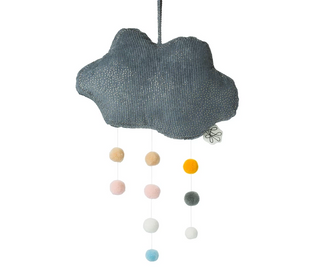 Grey Cloud with pompoms