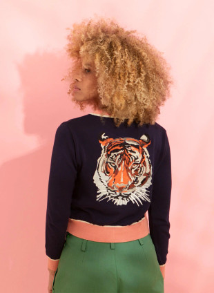 Vera Cardigan Long Sleeve  - Tiger