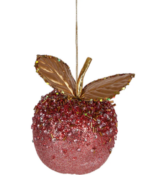 Glitter Apple Ornament