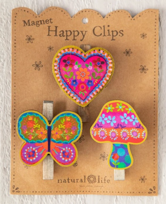 Magnet Happy Clip - Multi Butterfly